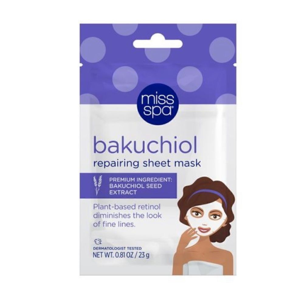 MISS SPA Bakuchiol Repairing Facial Sheet Mask.